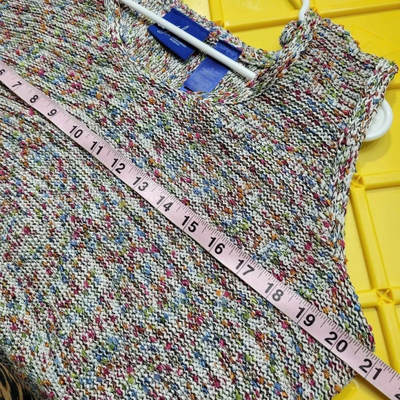Jh Collectibles Women Tank Top Size 1 Multicolor Polyester Sleeveless Scoop Neck - Picture 8 of 9